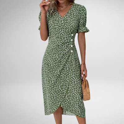 Giselle | Floral V-Neck Dress