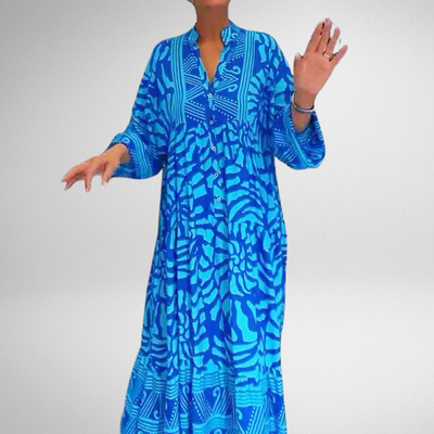 Hazel | V-neck Printed Dress