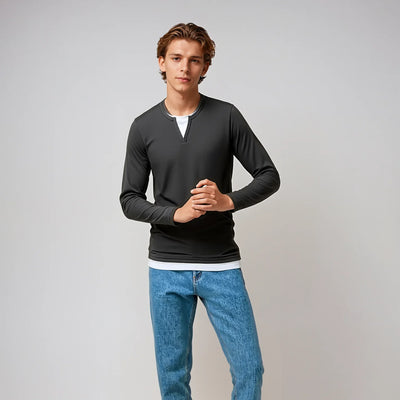 Casual Two-Layer Sweater