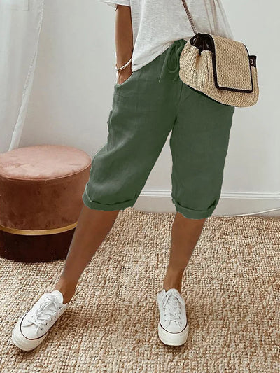 EVA™ - Cotton-Linen Women's Shorts