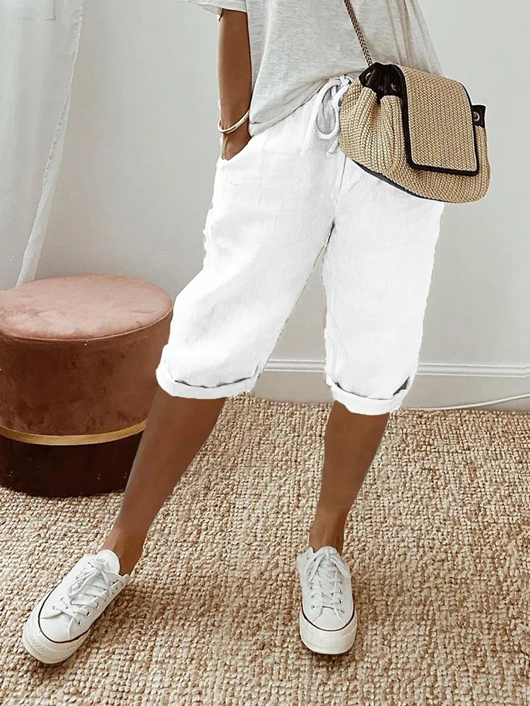 EVA™ - Cotton-Linen Women's Shorts
