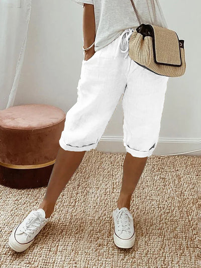 EVA™ - Cotton-Linen Women's Shorts
