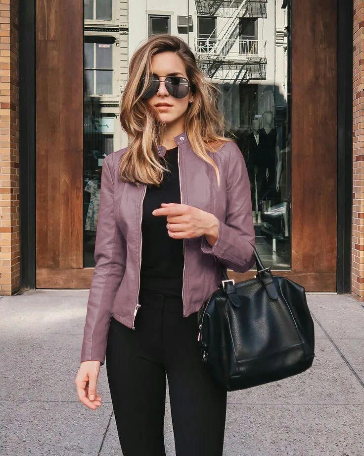 Valerie™ – Elegant Leather Jacket
