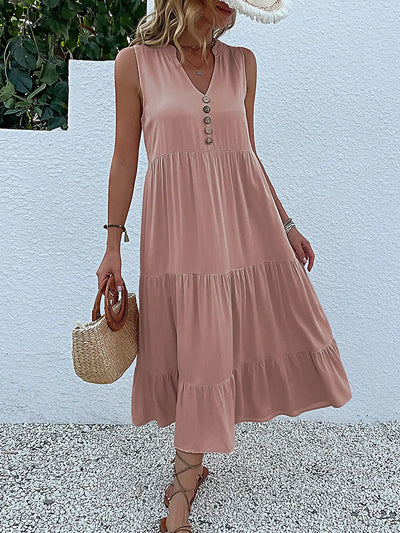 Amara | Flowy Elegant Midi Dress