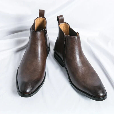 James | Zipped Leather Chelsea Boots