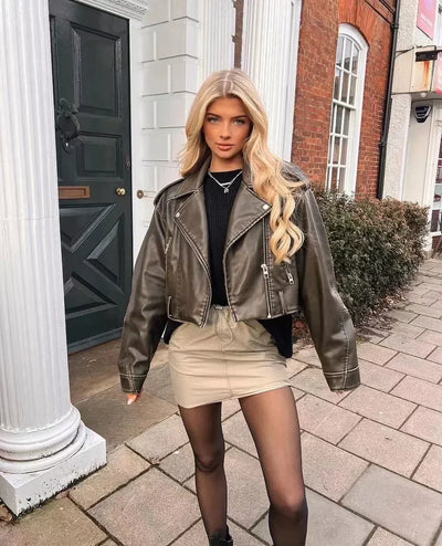 Rianne™ – Trendy Leather Jacket