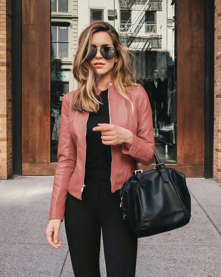 Valerie™ – Elegant Leather Jacket
