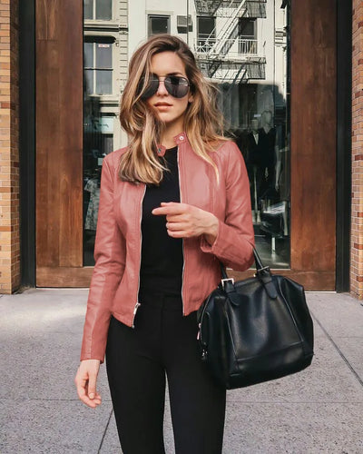 Valerie™ – Elegant Leather Jacket