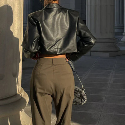 Celia™ – Classic Leather Jacket