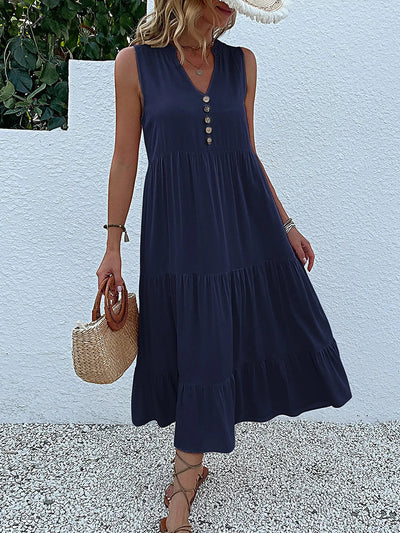 Amara | Flowy Elegant Midi Dress