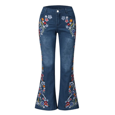 Isola - Embroidered Bell Bottoms