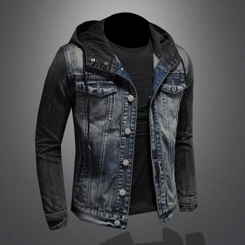 James - Hooded denim jacket