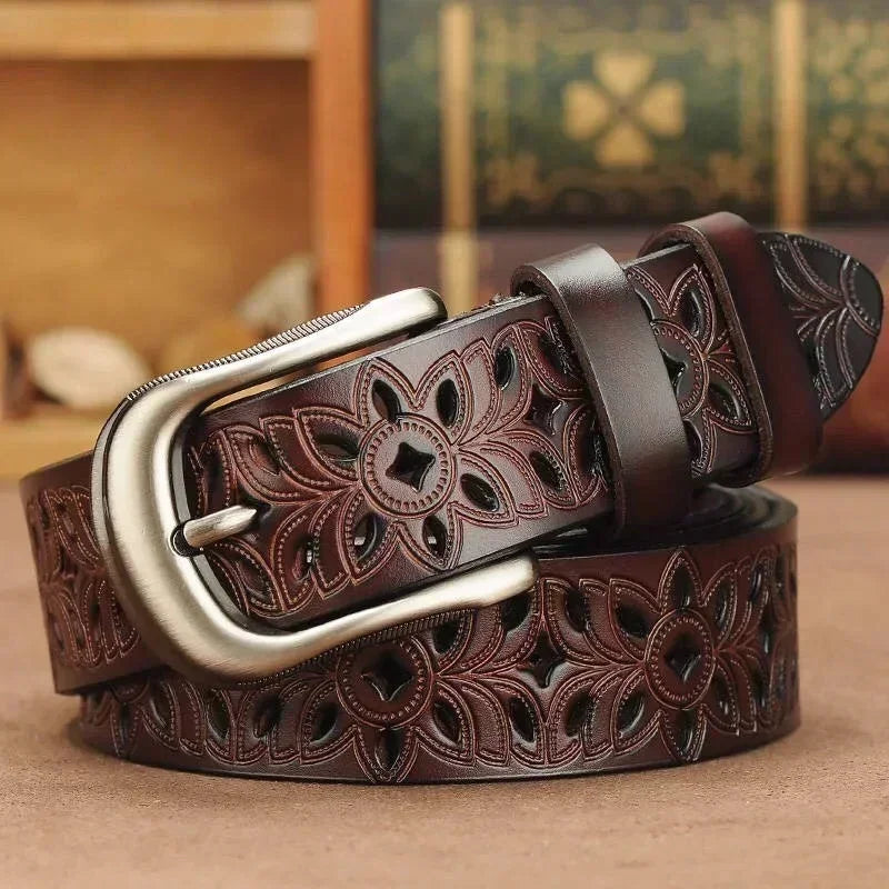 MICHELA™ | Elegant Faux Leather Belt for Modern Women