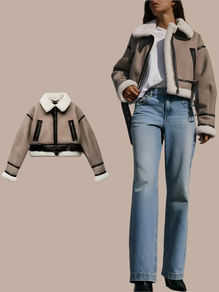 Merel™ – Elegant Leather Jacket