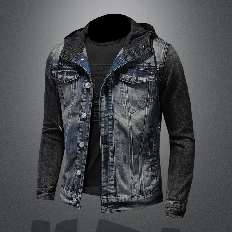 James - Hooded denim jacket