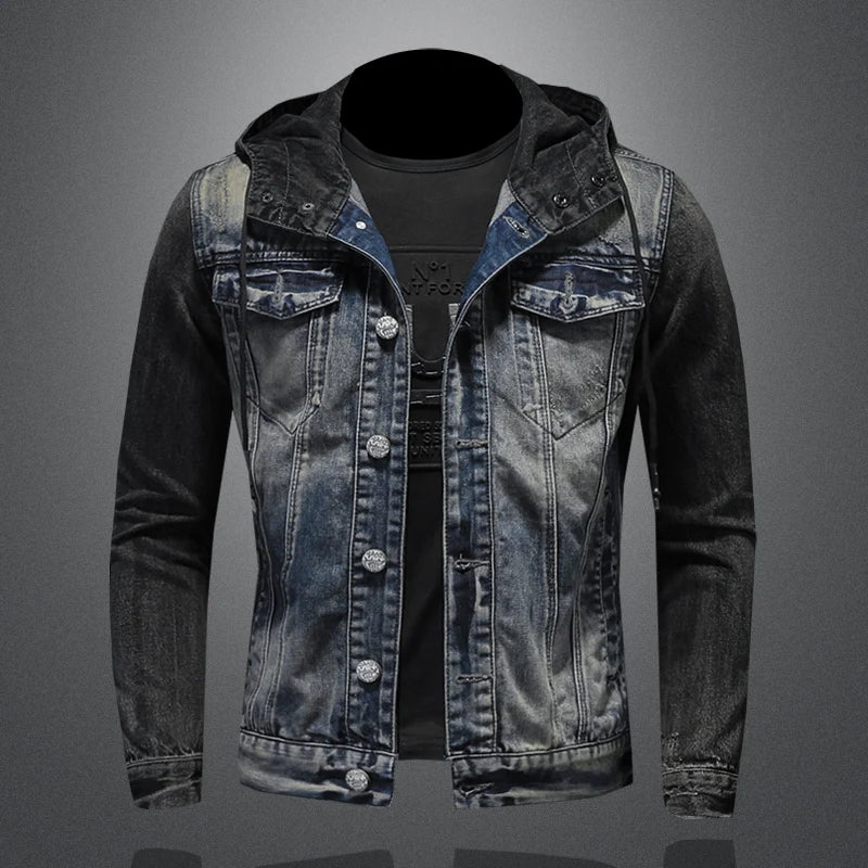 James - Hooded denim jacket