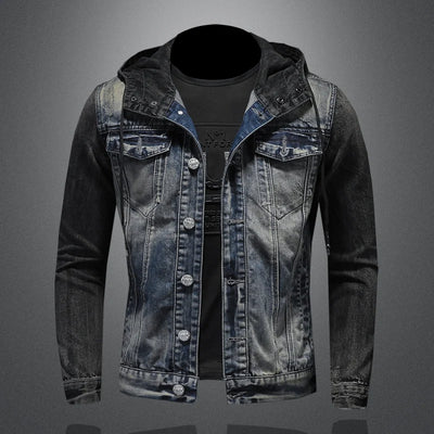 James - Hooded denim jacket