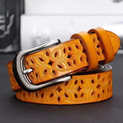 MICHELA™ | Elegant Faux Leather Belt for Modern Women