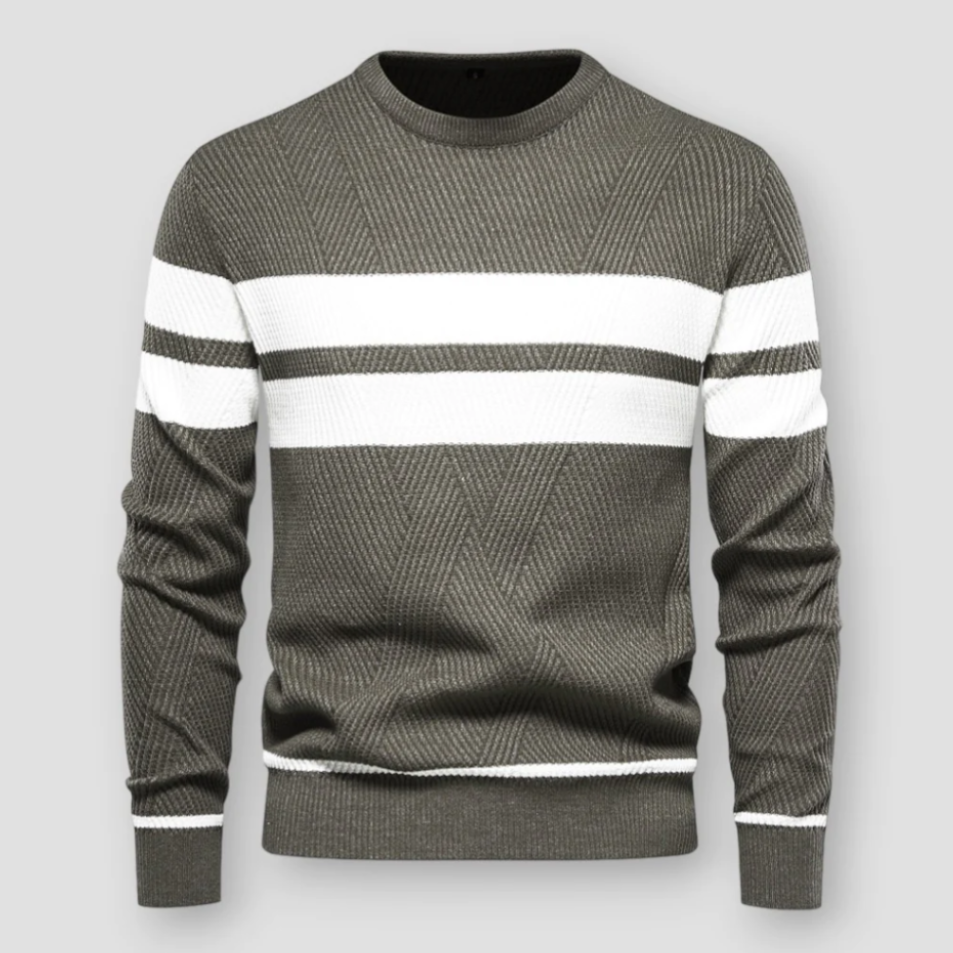 Absalom | Men's Sweater with Stripes