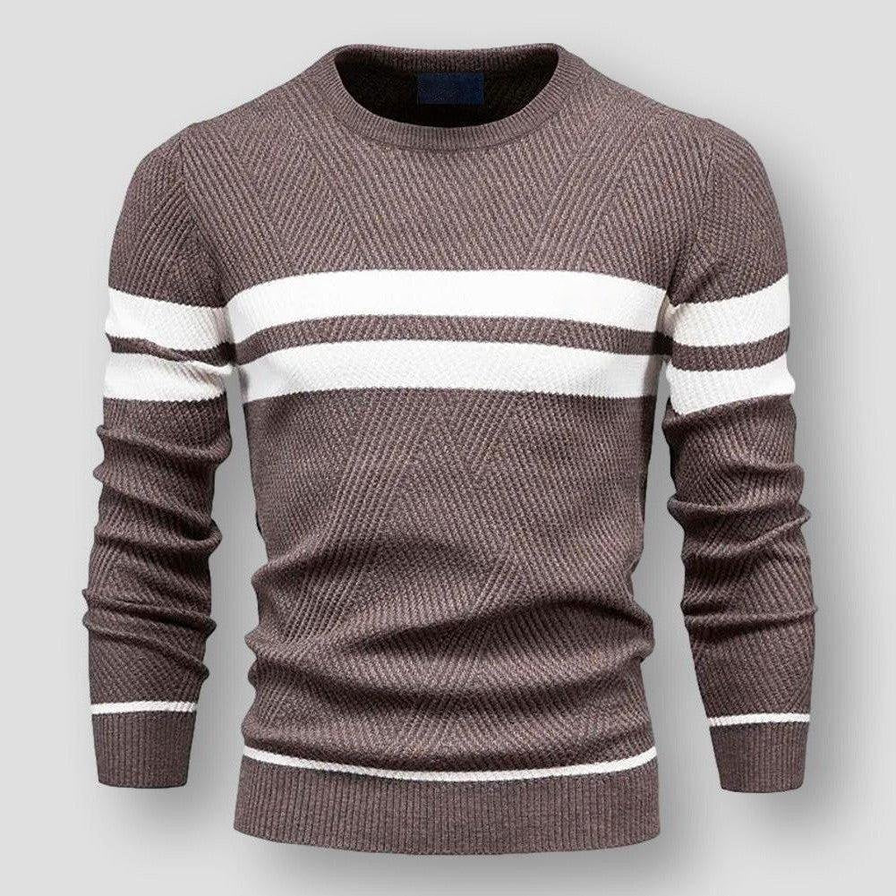 Absalom | Men's Sweater with Stripes