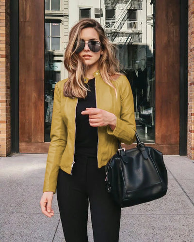 Valerie™ – Elegant Leather Jacket
