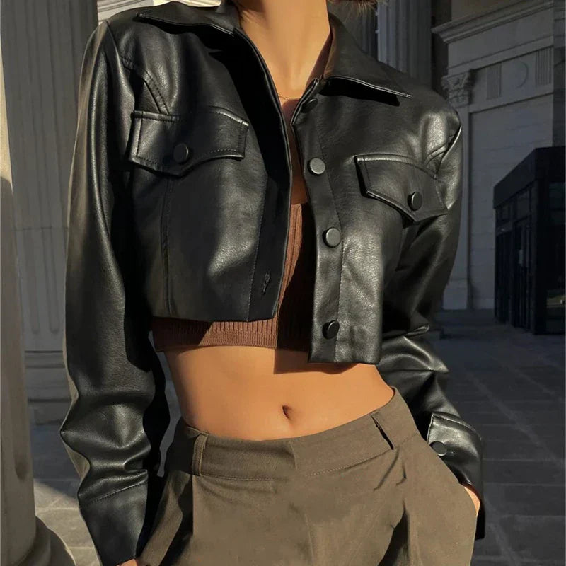 Celia™ – Classic Leather Jacket