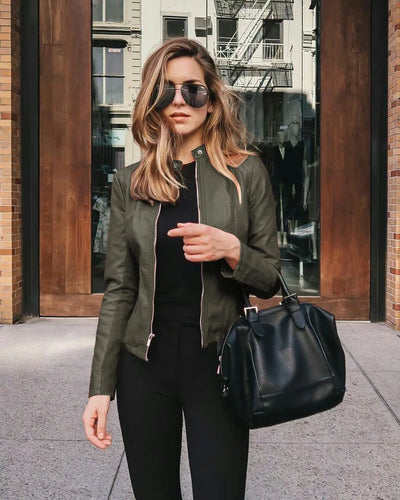 Valerie™ – Elegant Leather Jacket