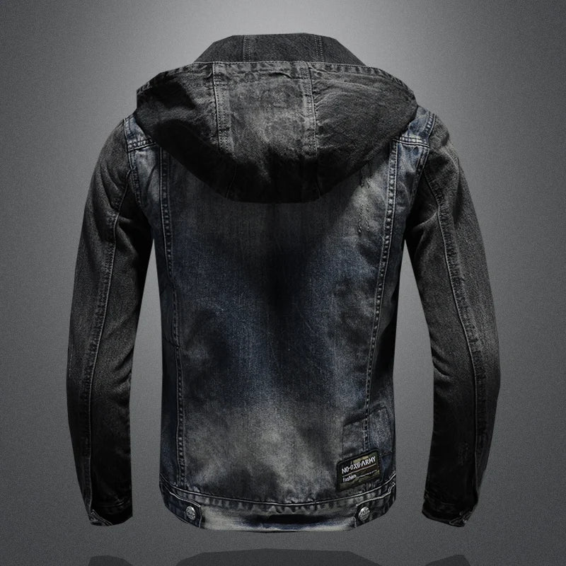 James - Hooded denim jacket