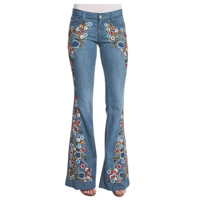 Isola - Embroidered Bell Bottoms