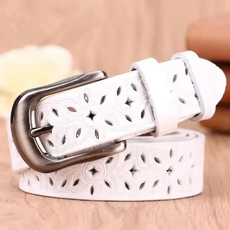 MICHELA™ | Elegant Faux Leather Belt for Modern Women
