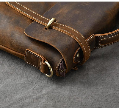 YPRES | Brown Leather Handbag