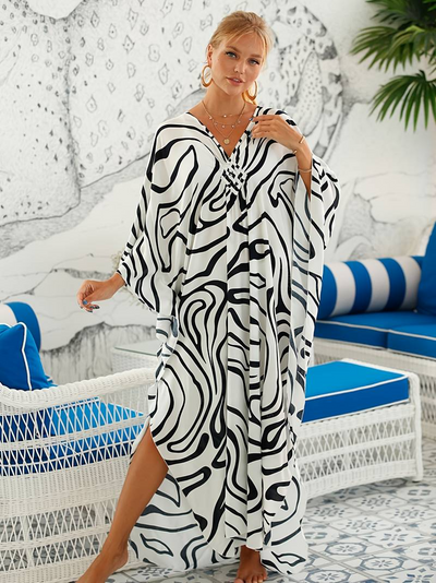 Lunessa - Tropical Resort Bamboo Maxi Dress