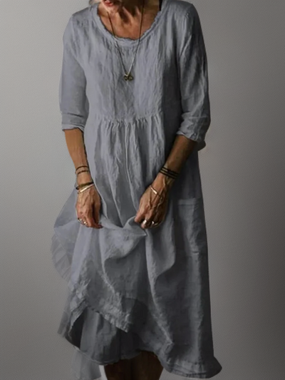 Carolien - Maxi Dress with Loose Round Neckline