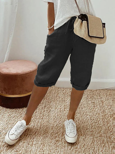 EVA™ - Cotton-Linen Women's Shorts
