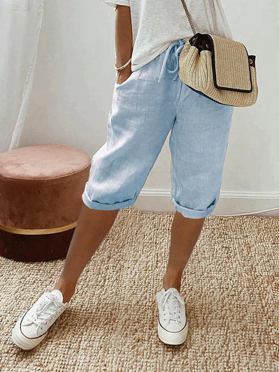 EMMA™ - Cotton-Linen Women's Shorts