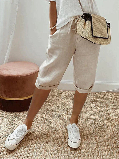 EVA™ - Cotton-Linen Women's Shorts