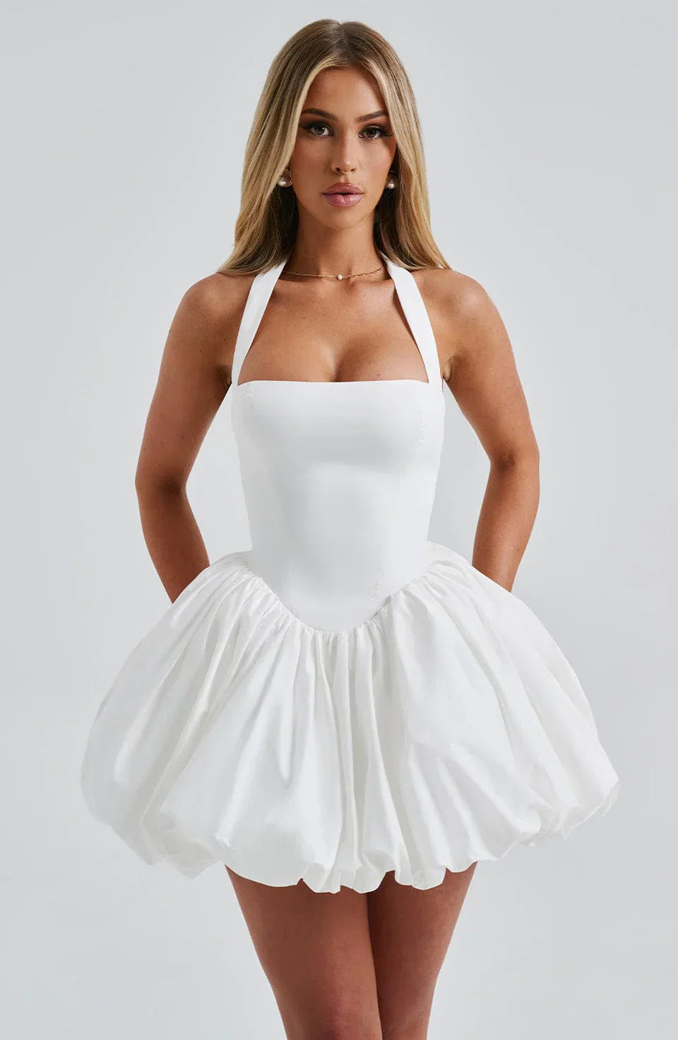 Brit & Boho™ I Audrey Solid Color Square Neck Backless